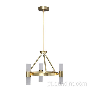 6 LED LED Alturas Gold Elgent Chandelier Light